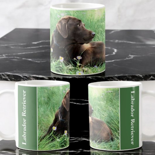 Labrador Photo Placeholder Side Handtekst Koffiemok