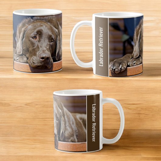Labrador Photo Placeholder Side Handtekst Koffiemok