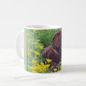 Labrador Photo Placeholder Side Handtekst Koffiemok (Voorkant links)