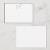 Labrador platte notitiekaarten notitiekaartje (Voorkant / Achterkant)