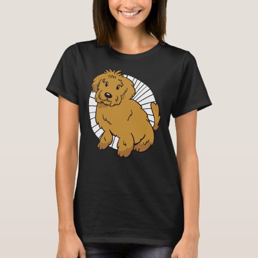 Labrador poedelmix t-shirt (Voorkant)