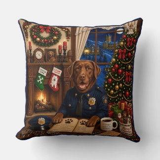 Labrador politiehond kussen