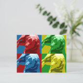 Labrador pop art effect! briefkaart (Staand voorkant)