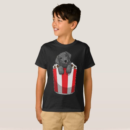 labrador popcorn t-shirt (Voorkant volledig)