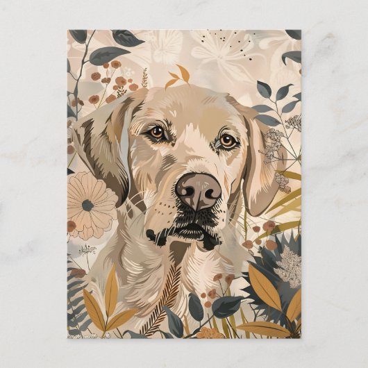 Labrador Portretkunst Briefkaart (Voorkant)
