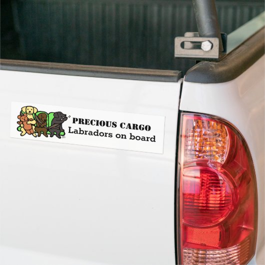 Labrador Precious Cargo Bumpersticker (Op Truck)