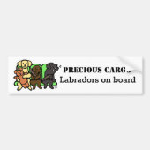 Labrador Precious Cargo Bumpersticker (Voorkant)