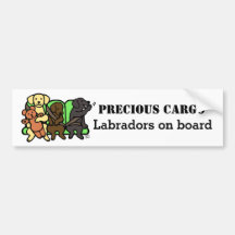 Labrador Precious Cargo Bumpersticker