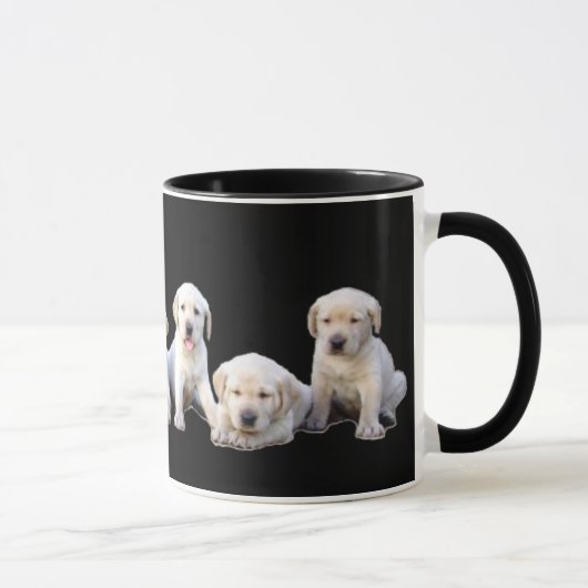 Labrador puppies - Gepersonaliseerd Mok (Rechts)