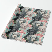 Labrador Puppies in 3 kleuren Cadeaupapier (Uitgerold)