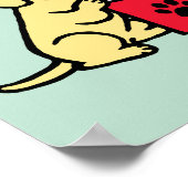 Labrador Puppies Lezen Nursery Poster (Hoek)