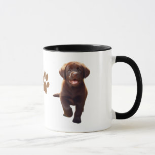 Labrador Puppies - Schattigee Chocolade & Geel Lab Mok