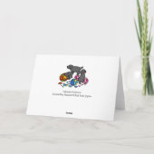 Labrador Puppies uit eieren Bedankkaart (Achterkant)