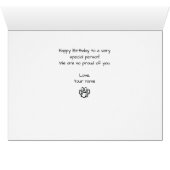 Labrador Puppy Dog Birthday Card (Binenzijde Horizontaal (Onderkant))