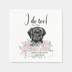 Labrador Puppy Dog Wedding Cocktail Napkins Servet