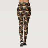 Labrador Puppy Herfst Delight Pompoen Leggings (Achterkant)