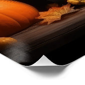 Labrador Puppy Herfst Delight Pompoen Perfect Poster (Hoek)