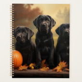 Labrador Puppy Herfst Delight Pompoen Planner (Voorkant)