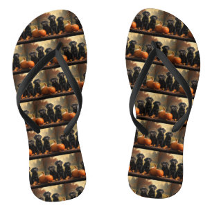 Labrador Puppy Herfst Delight Pompoen Teenslippers