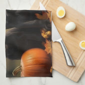 Labrador Puppy Herfst Delight Pompoen Theedoek (Quarter Fold)