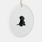Labrador Puppy Keramisch Ornament (Rechts)