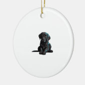 Labrador Puppy Keramisch Ornament (Links)