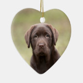 Labrador Puppy Keramisch Ornament (Rechts)