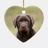Labrador Puppy Keramisch Ornament (Achterkant)