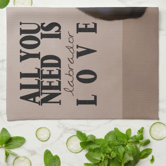 Labrador Puppy Keukenhanddoek (Gevouwen)