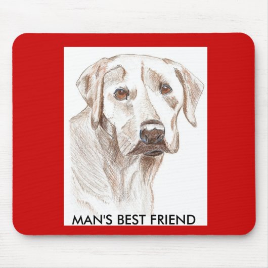 Labrador Puppy Lovers mousepad Muismat (Voorkant)