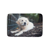 Labrador puppy play in de tuin badmat (Voorkant)