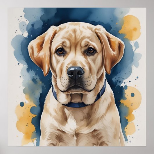 Labrador Puppy Poster | Kunst aan de Wand (Voorkant)