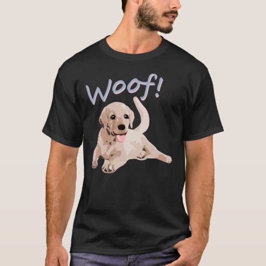 Labrador Puppy Print T-shirt (Voorkant)