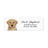 Labrador Puppy Return Label (Voorkant)