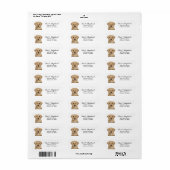 Labrador Puppy Return Label (Full Sheet)
