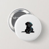 Labrador Puppy Ronde Button 5,7 Cm (Voorkant /achterkant)