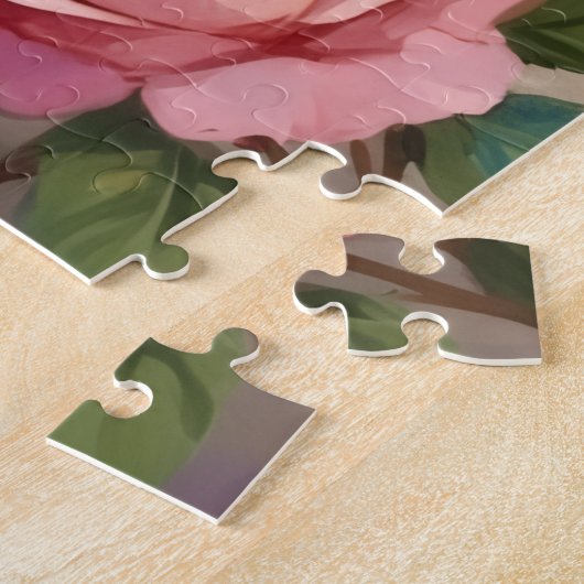 Labrador Puppy Rose Petals Valentine's Day Legpuzzel (Zijkant)