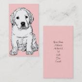 Labrador Puppy Visitekaartjes (Voorkant / Achterkant)