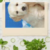 Labrador puppy's theedoek (Gevouwen)