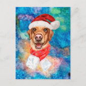 Labrador Ras Hond Kerstmis Feestdagenkaart (Voorkant)