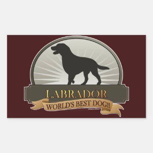 Labrador Rechthoekige Sticker