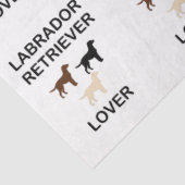 labrador recovery lover van alle kleuren silhouett tissuepapier (Detail)