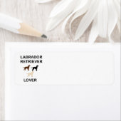 labrador reding houdt van alle kleuren silhouettes etiket (Insitu)