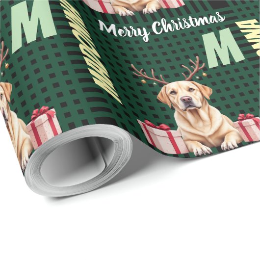 Labrador Reindeer Cadeaupapier (Rol Hoek)