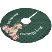 Labrador Reindeer Kerstboom Rok (Gekanteld)