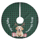 Labrador Reindeer Kerstboom Rok (Voorkant)