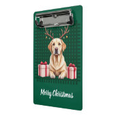 Labrador Reindeer Mini Klembord (Angled2)