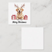 Labrador Reindeer Vierkante Visitekaartje (Voorkant / Achterkant)