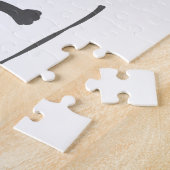 labrador rekalimetsilhouet legpuzzel (Zijkant)