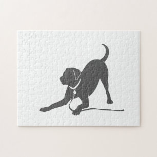labrador rekalimetsilhouet legpuzzel